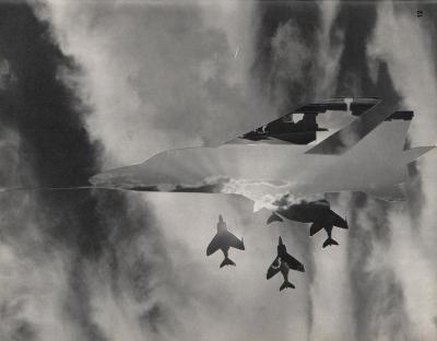 Michalis Pichler, clouds & sky #12, paper collage, 28x23cm