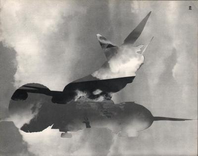 Michalis Pichler, clouds & sky #29, paper collage, 28x23cm