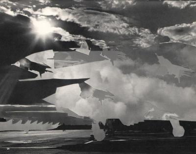 Michalis Pichler, clouds & sky #5, paper collage, 28x23cm