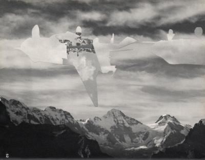 Michalis Pichler, clouds & sky #52, paper collage, 28x23cm
