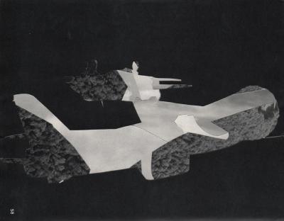 Michalis Pichler, clouds & sky #58, paper collage, 28x23cm