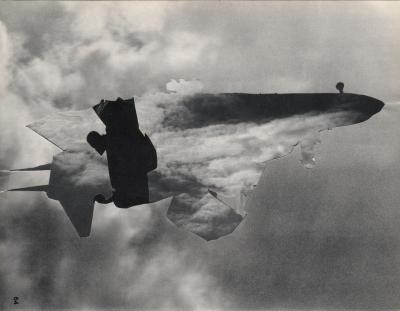 Michalis Pichler, clouds & sky #64, paper collage, 28x23cm