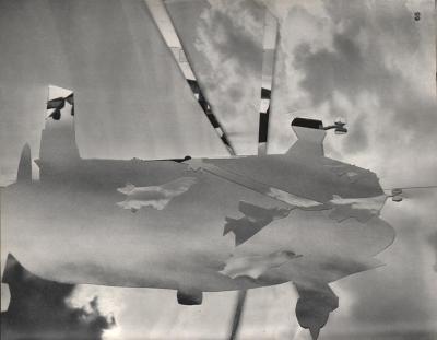 Michalis Pichler, clouds & sky #65, paper collage, 28x23cm