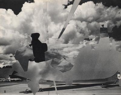 Michalis Pichler, clouds & sky #66, paper collage, 28x23cm