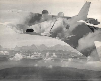 Michalis Pichler, clouds & sky #70, paper collage, 28x23cm