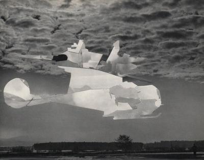 Michalis Pichler, clouds & sky #76, paper collage, 28x23cm