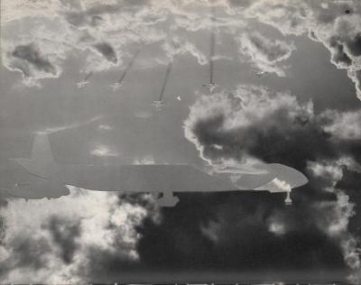 Michalis Pichler, clouds & sky #9, paper collage, 28x23cm