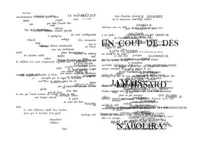 Noury Aurélie , Un coup de dés jamais n&#039;abolira le hasard (poster) (Rennes: Éditions lorem ipsum,, 2008).