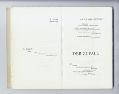 Mallarmé Stéphane, Ein Würfelwurf (Olten and Freiburg: Walter-Verlag, 1966).
