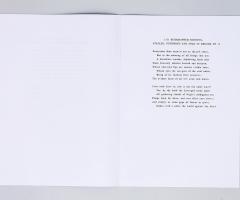 Michalis Pichler, 1111 RISOGRAPHED SONNETS, STAPLED, NUMBERED AND SOLD IN CHUNKS OF 11 (Paris: ed. Christophe Daviet-Thery, 2013).