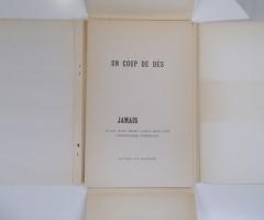 Fraenkel Ernest, LES DESSINS TRANS-CONSCIENTS DE STÉPHANE MALLARMÉ. À propos de la typographie de UN COUP DE DÉS. (Paris: Librairie Nizet, 1960).