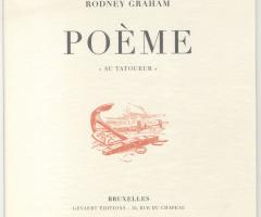 Graham Rodney, Poème : “Au Tatoueur”  (Brussels: GEVEART ÉDITIONS, 2011).