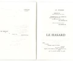 Bennequin Jérémie , UN COUP DE DÉS JAMAIS N’ABOLIRA LE HASARD. OMAGE, DÉ-COMPOSITION 1.0 - 1.4 (Paris: La Bibliothèque Fantastique, 2010).